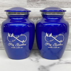 Customer Gallery - My Brother Walks With Me Sharing Urn - Midnight Blue