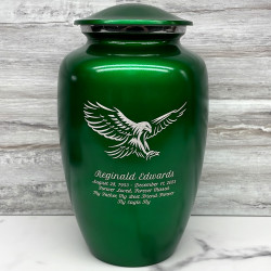 Customer Gallery - Eagle Cremation Urn - Shamrock Green