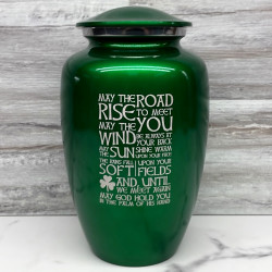 Customer Gallery - Irish Blessing Cremation Urn - Shamrock Green