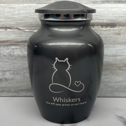 Customer Gallery - Infinite Love Cat Cremation Urn - Gunmetal Gray