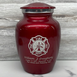 Customer Gallery - Firefighter Sharing Urn - Ruby Red