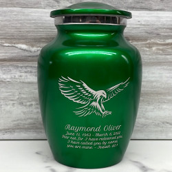 Customer Gallery - Eagle Sharing Urn - Shamrock Green