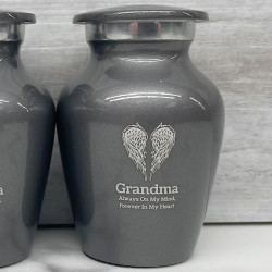 Customer Gallery - Angel Wings Keepsake Urn - Gunmetal Gray