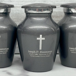Customer Gallery - Cross Keepsake Urn - Gunmetal Gray