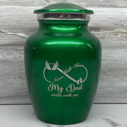 Customer Gallery - My Dad Walks With Me Sharing Urn - Shamrock Green