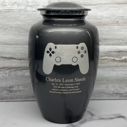 Customer Gallery - Gaming Controller Cremation Urn - Gunmetal Gray