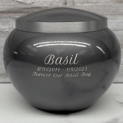 Customer Gallery - Small Odyssey Pet Urn - Gunmetal Gray