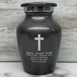 Customer Gallery - Cross Keepsake Urn - Gunmetal Gray