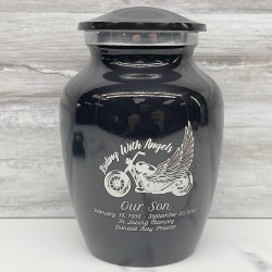 Customer Gallery - Riding with Angels Sharing Urn - Jet Black