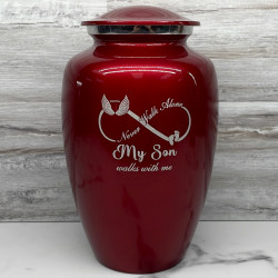 Customer Gallery - My Son Walks With Me Cremation Urn - Ruby Red