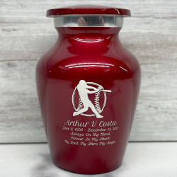 Customer Gallery - Baseball Keepsake Urn - Ruby Red