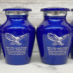 Customer Gallery - Eagle Keepsake Urn - Midnight Blue