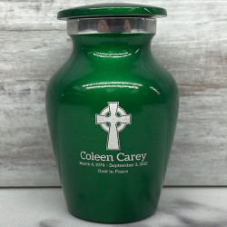 Customer Gallery - Celtic Cross Keepsake Urn - Shamrock Green