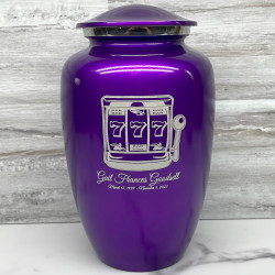 Customer Gallery - Slot Machine Cremation Urn - Purple Luster