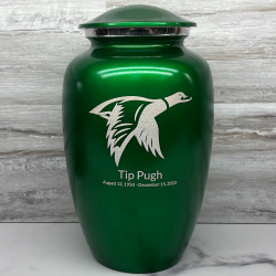 Customer Gallery - Duck Cremation Urn - Shamrock Green