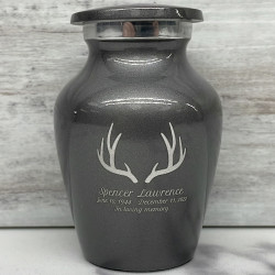 Customer Gallery - Antlers Keepsake Urn - Gunmetal Gray
