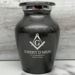 Customer Gallery - Masonic Keepsake Urn - Gunmetal Gray
