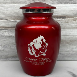 Customer Gallery - Guinea Pig Sharing Urn - Ruby Red