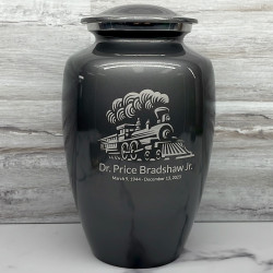 Customer Gallery - Train Cremation Urn - Gunmetal Gray