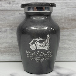 Customer Gallery - Riding with Angels Keepsake Urn - Gunmetal Gray