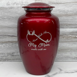 Customer Gallery - My Mom Walks With Me Cremation Urn - Ruby Red