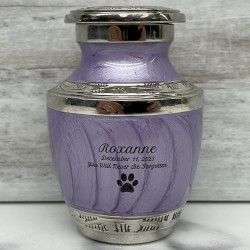 Customer Gallery - Paw Print Pet Keepsake Urn - Regal Purple