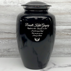 Customer Gallery - Jet Black Cremation Urn