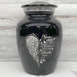 Customer Gallery - Your Wings Were Ready Sharing Urn - Jet Black