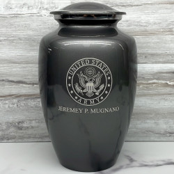 Customer Gallery - Army Cremation Urn - Gunmetal Gray