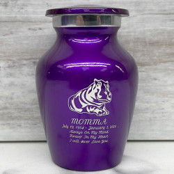 Customer Gallery - Hippo Keepsake Urn - Purple Luster