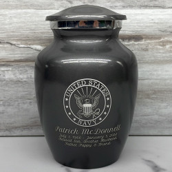 Customer Gallery - Navy Sharing Urn - Gunmetal Gray