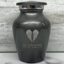 Customer Gallery - Angel Wings Keepsake Urn - Gunmetal Gray