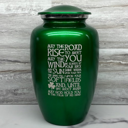 Customer Gallery - Irish Blessing Cremation Urn - Shamrock Green