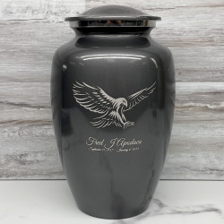 Customer Gallery - Eagle Cremation Urn - Gunmetal Gray