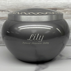 Customer Gallery - Large Odyssey Pet Urn - Gunmetal Gray