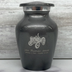 Customer Gallery - Classic Tractor Keepsake Urn - Gunmetal Gray