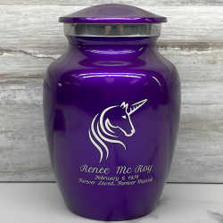 Customer Gallery - Unicorn Sharing Urn - Purple Luster