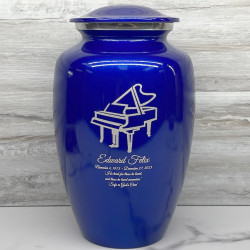 Customer Gallery - Piano Cremation Urn - Midnight Blue