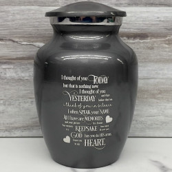Customer Gallery - I Thought Of You Today Sharing Urn - Gunmetal Gray