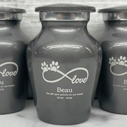 Customer Gallery - Keepsake Infinite Love Pet Cremation Urn - Gunmetal Gray