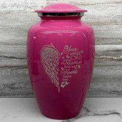 Customer Gallery - Your Wings Were Ready Cremation Urn - Rose Pink