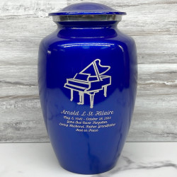 Customer Gallery - Piano Cremation Urn - Midnight Blue