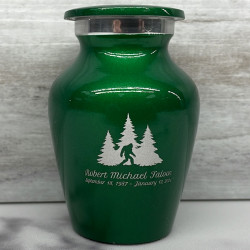 Customer Gallery - Sasquatch Keepsake Urn - Shamrock Green
