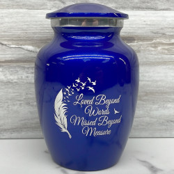 Customer Gallery - Loved Beyond Words Sharing Urn - Midnight Blue
