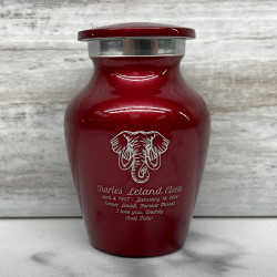 Customer Gallery - Elephant Keepsake Urn - Ruby Red
