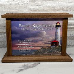 Customer Gallery - Lighthouse Cremation Urn - Prestige Walnut