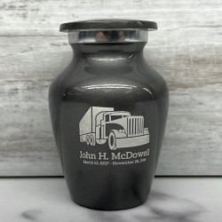Customer Gallery - Semi Truck Keepsake Urn - Gunmetal Gray