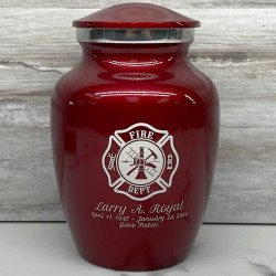 Customer Gallery - Firefighter Sharing Urn - Ruby Red
