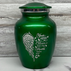 Customer Gallery - Your Wings Were Ready Sharing Urn - Shamrock Green