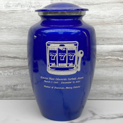 Customer Gallery - Slot Machine Cremation Urn - Midnight Blue
